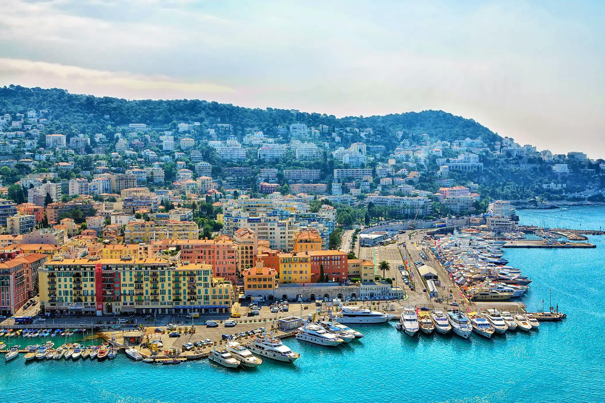 Aerial view of Nice, France 