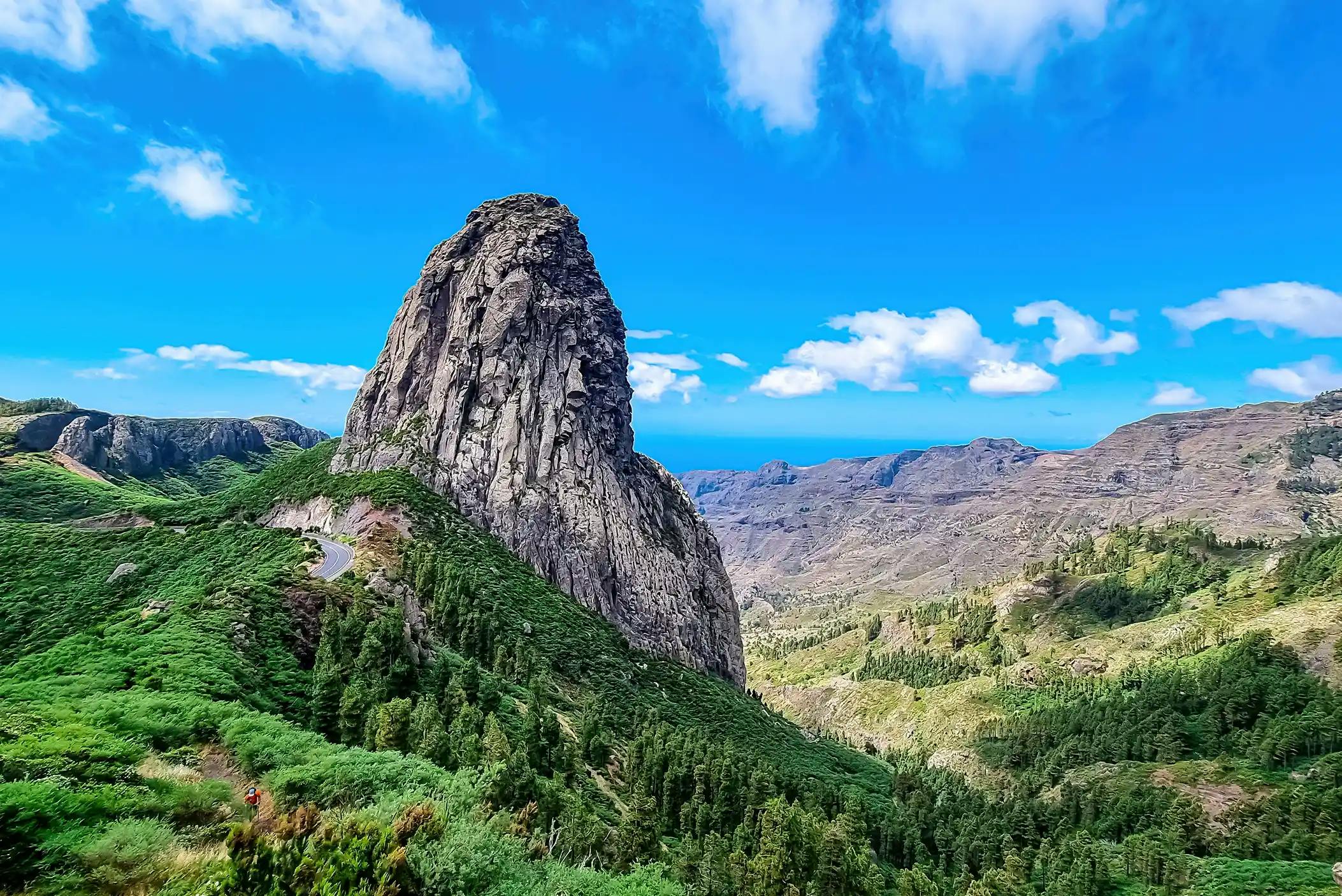 Mountain view of San Sebastian de la Gomera, Canarias, Spain