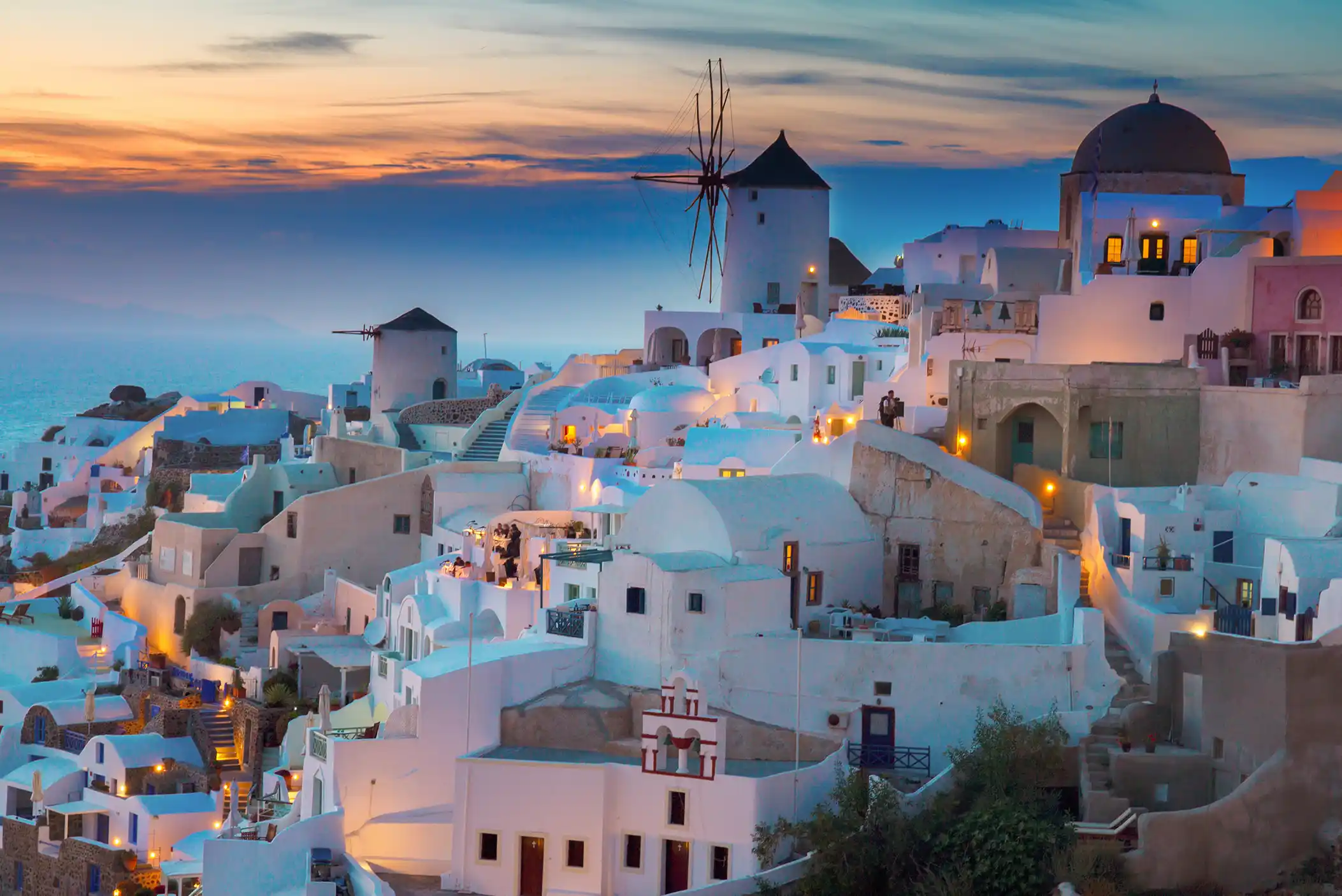 View of FSY_Santorini, Greece hillside