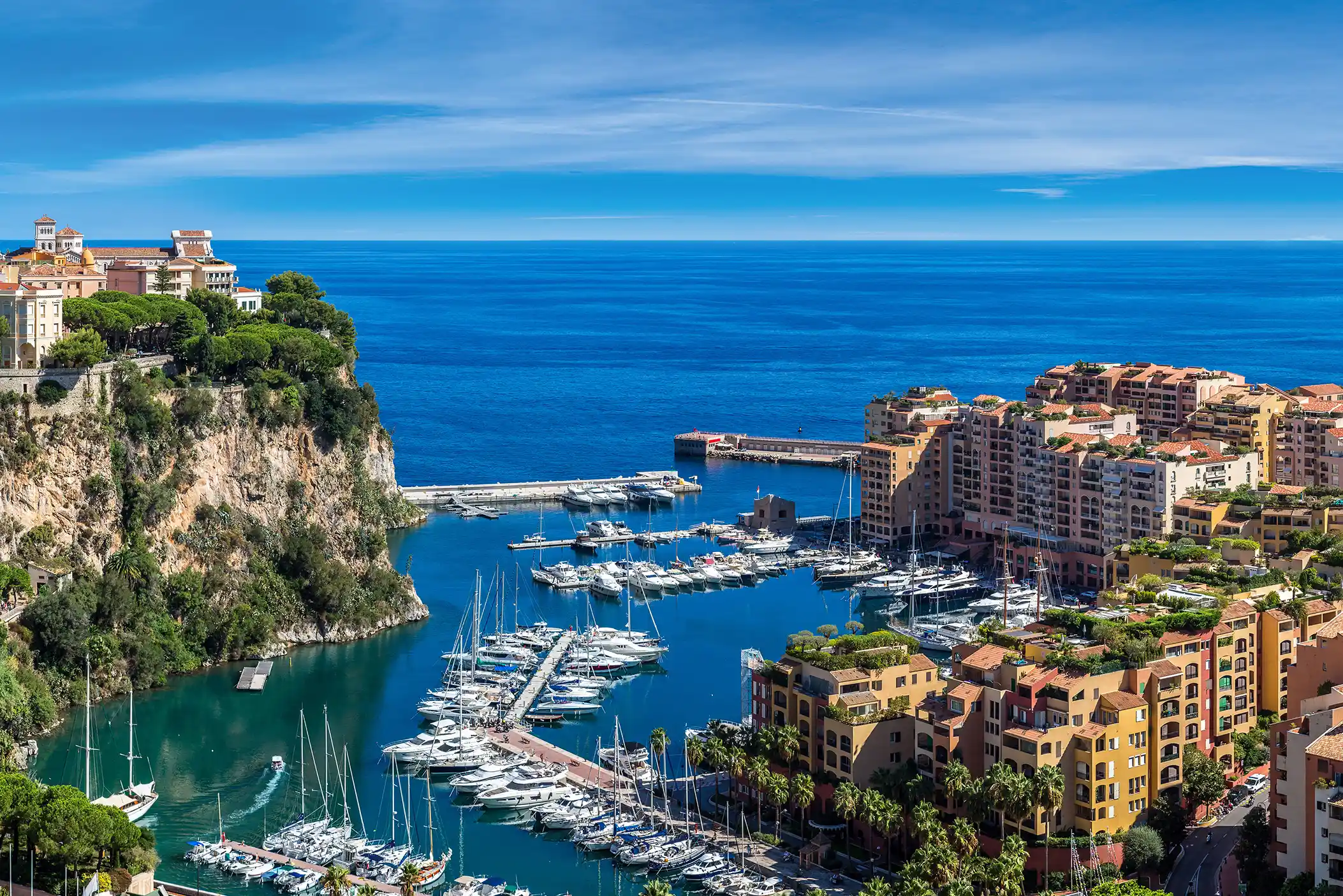 Aerial view of Monte Carlo, Monaco