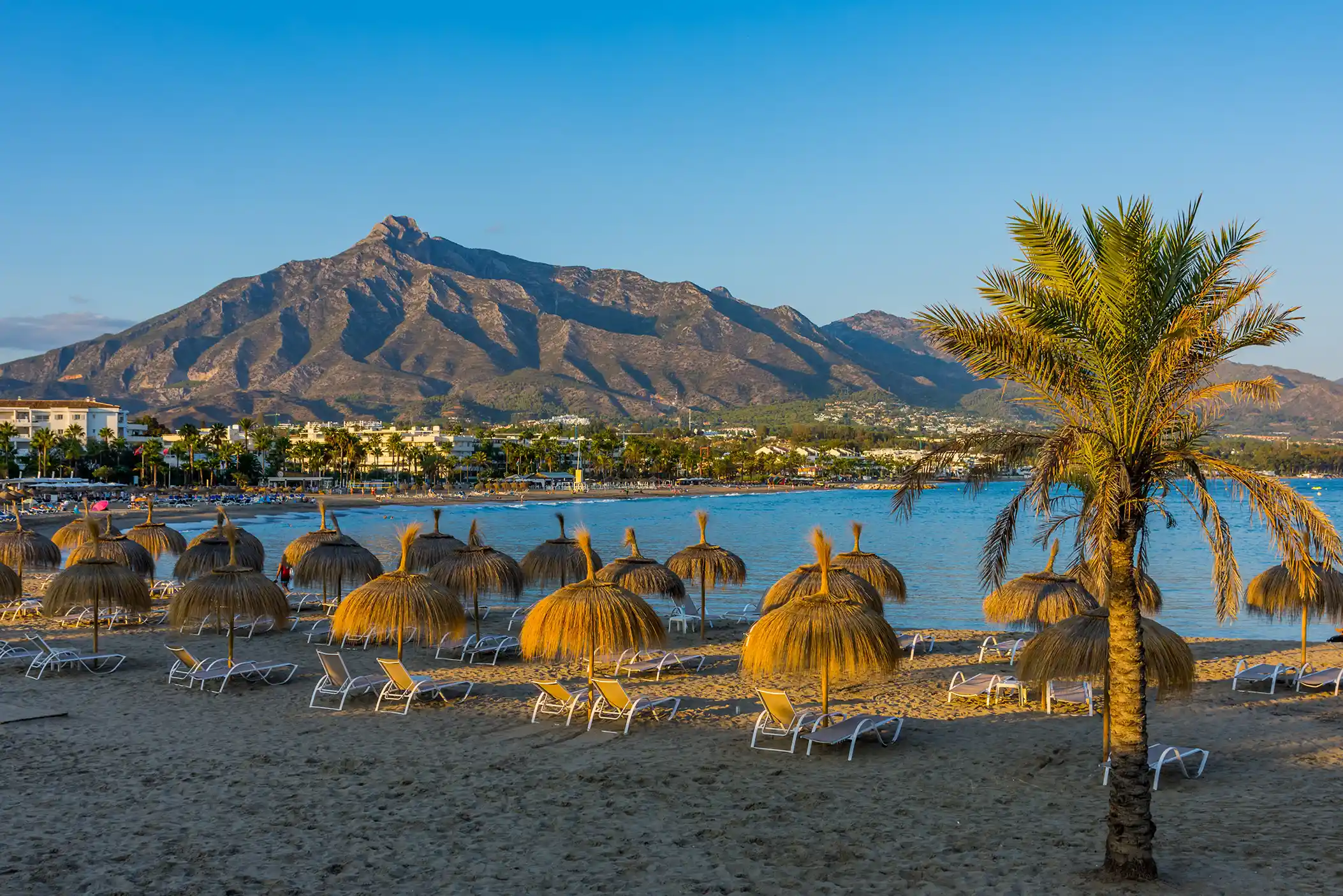 Beach view of Puerto Banús (Marbella), Spain