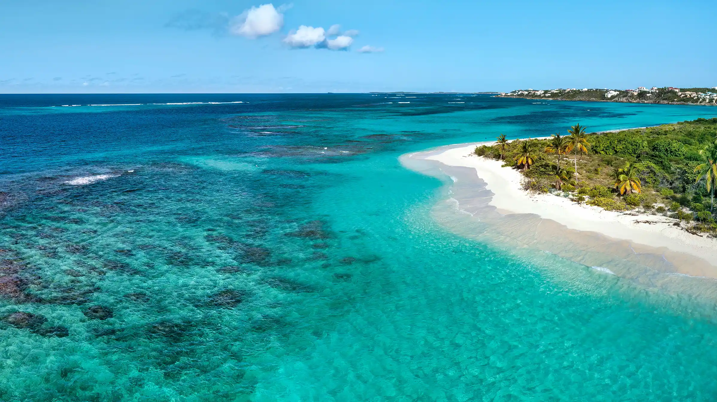 Aerial view of Anguilla