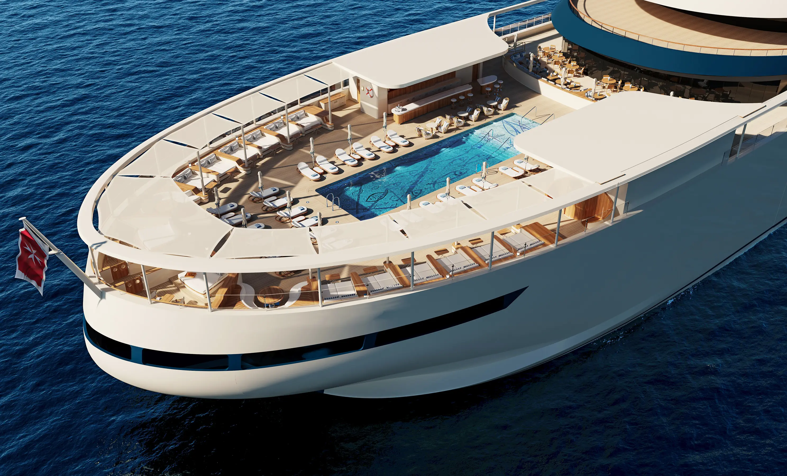 Bow of the yacht